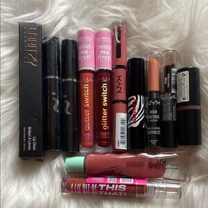 Lipstick Lip Gloss Makeup Bundle; NYX Physicians Formula Laritzy & More
